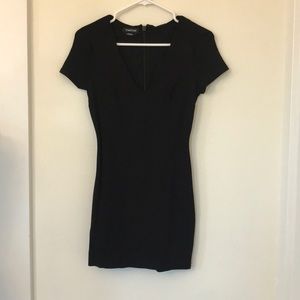 Bebe v neck mini dress 0